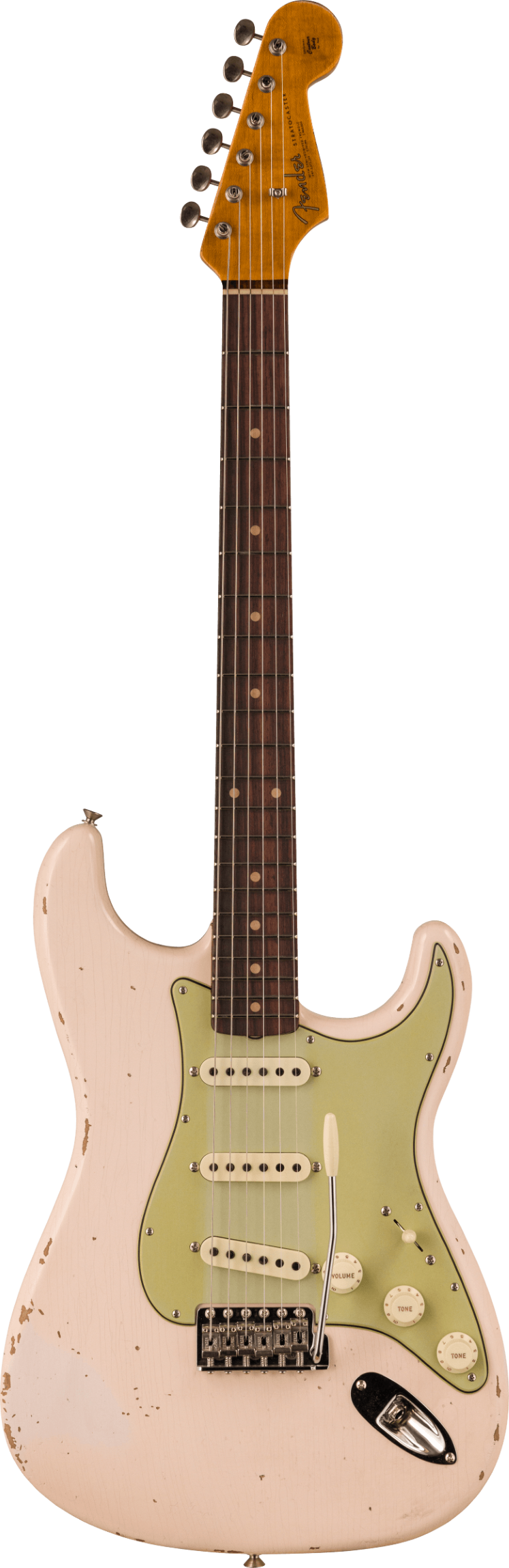 Fender Custom Shop Late 1962 Stratocaster Relic with Closet Classic Hardware, Rosewood Fingerboard, Super Faded Aged Shell Pink : photo 1