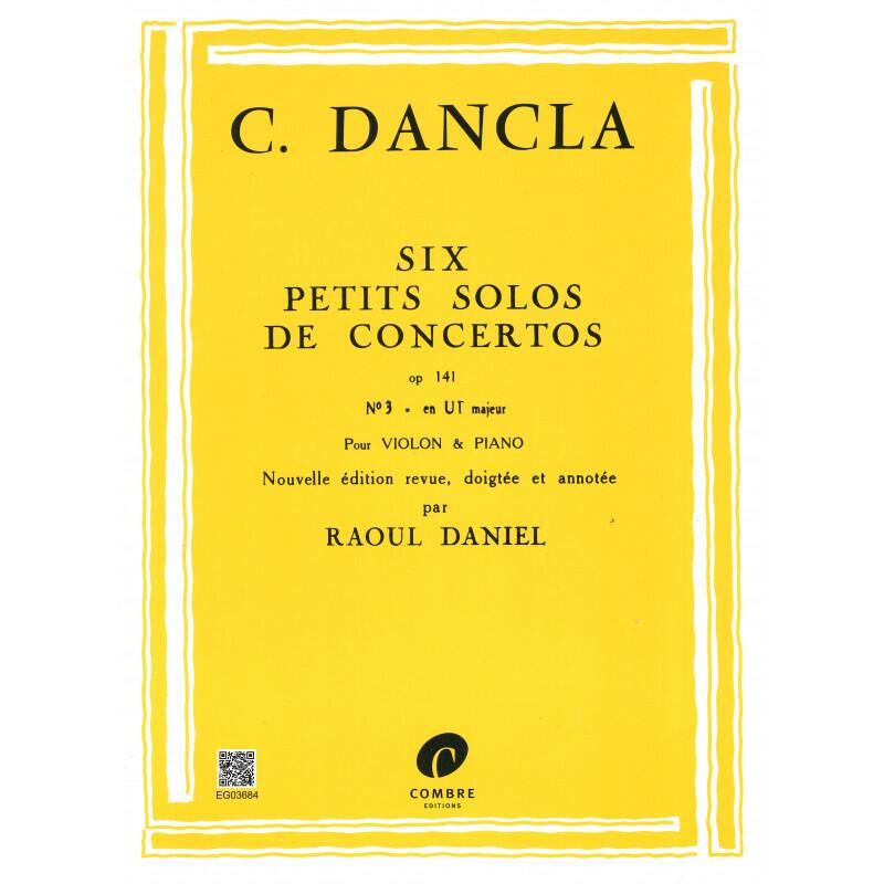 Petit solo de concerto Op.141 n3 en Ut Maj. Charles Dancla Violine und Klavier French : photo 1