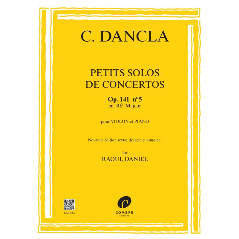 Petit solo de concerto Op.141 n5 en Ré Maj. Charles Dancla Violine und Klavier French : photo 1