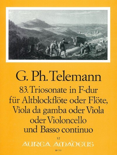 Amadeus Trio Sonata in F Major Telemann Bernhard Paeuler Treble Recorder (Flute), Viola Da Gamba and Continuo : photo 1