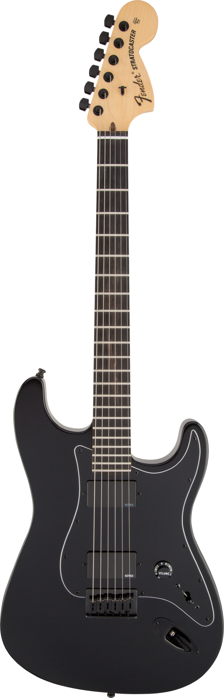 Fender Jim Root Stratocaster, Ebony Fingerboard, Flat Black : photo 1