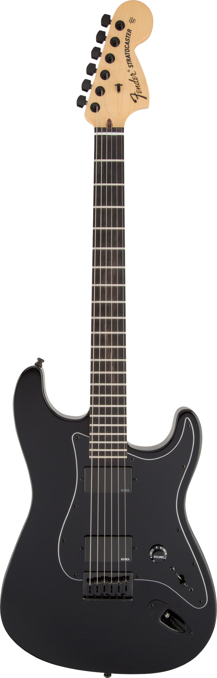 Fender Jim Root Stratocaster, Ebenholzgriffbrett, Flat Black : photo 1
