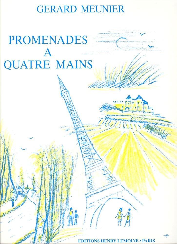 Promenades à quatre mains Gérard Meunier Piano, 4 Hands French : photo 1