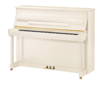 Bechstein Residence R6 Classic 126 cm Weißglänzend + C. Bechstein Vario Schalldämpferanlage