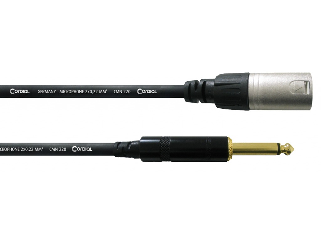 Câble XLR M / XLR M 10M BLANC - Planet Sono