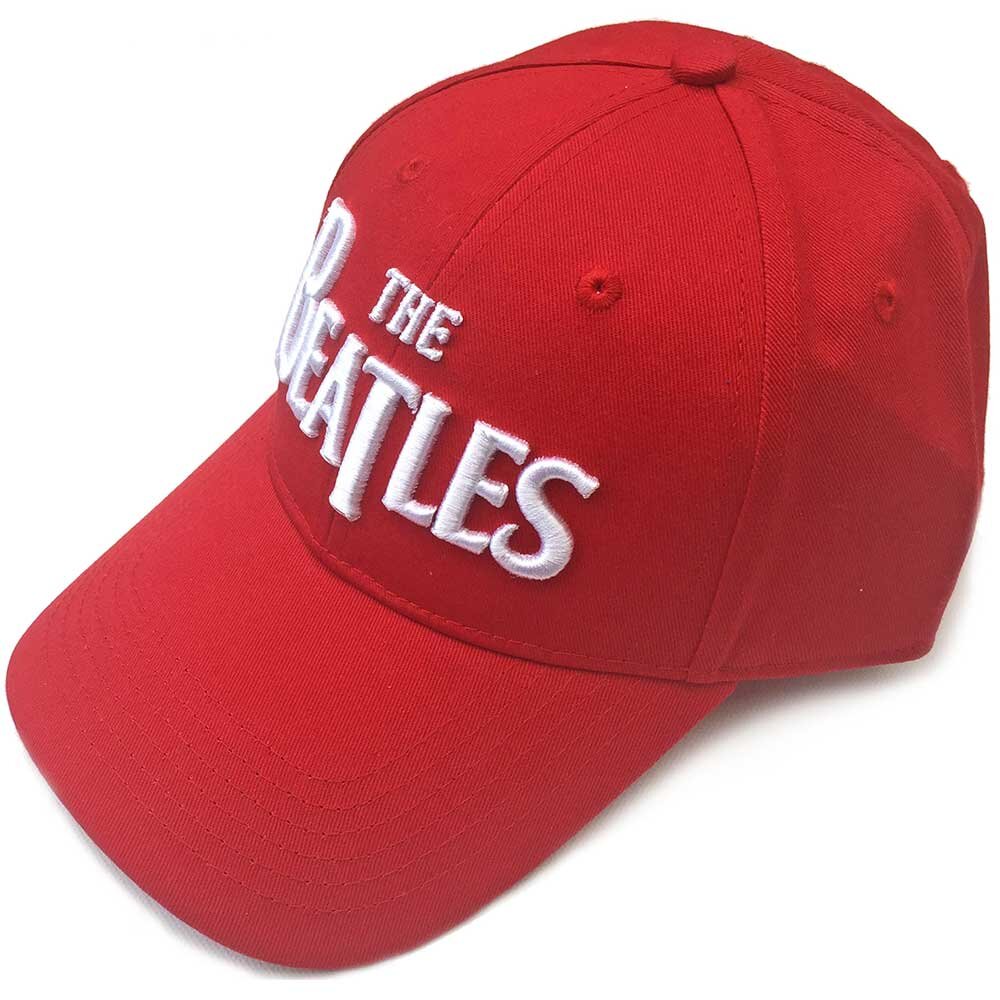 Rockoff THE BEATLES UNISEX Cap: WHITE DROP T LOGO RED : photo 1