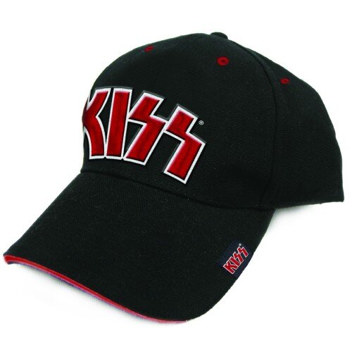 KISS UNISEX Casquette : RED ON WHITE LOGO - Rockoff : photo 1