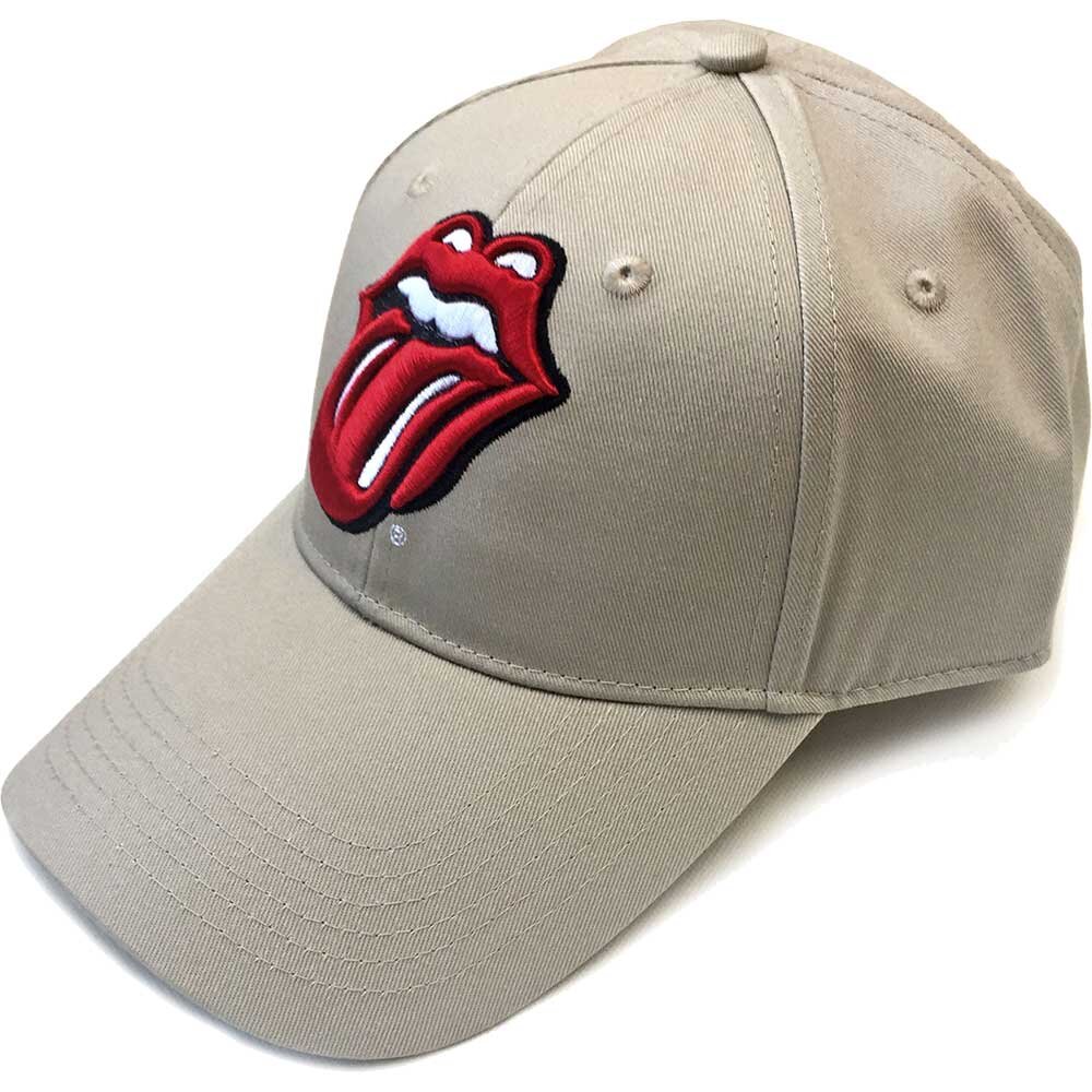 THE ROLLING STONES UNISEX Casquette : CLASSIC TONGUE (SAND) - Rockoff : miniature 1