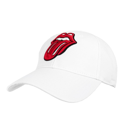 The Rolling Stones Baseball Cap: Classic Tongue (White)