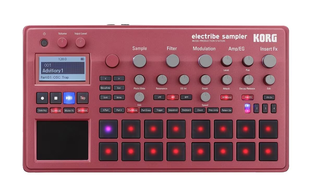 Korg Synthesizer, digital, ELECTRIBE2SR, Sampler, red : photo 1