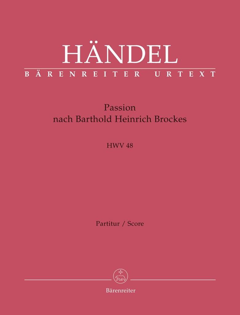 Passion nach Barthold Heinrich Brockes HWV 48 : photo 1