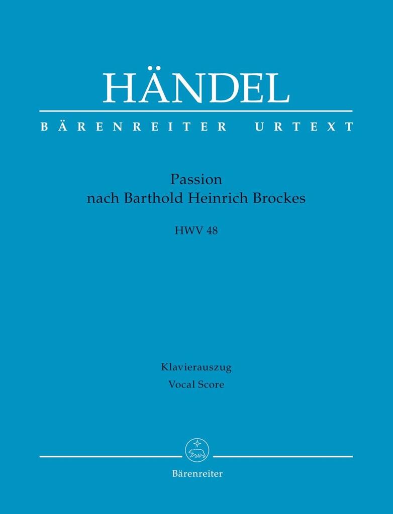 Passion nach Barthold Heinrich Brockes HWV 48 (réduction piano) : photo 1