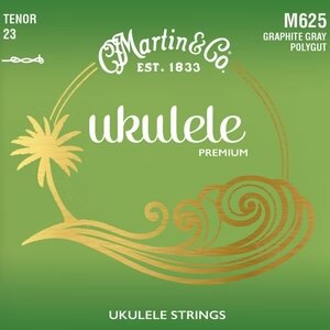 Martin & Co Premium Tenor Ukulele Set, Graphite Gray Polygut .0236 - .0244 : photo 1