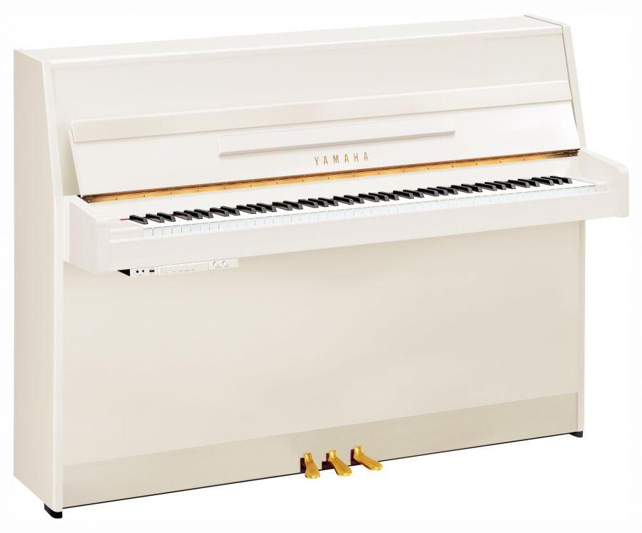 Yamaha Pianos Transacoustic B1 TC3 PWH TransAcoustic Blanc poli-brillant 109 cm : photo 1