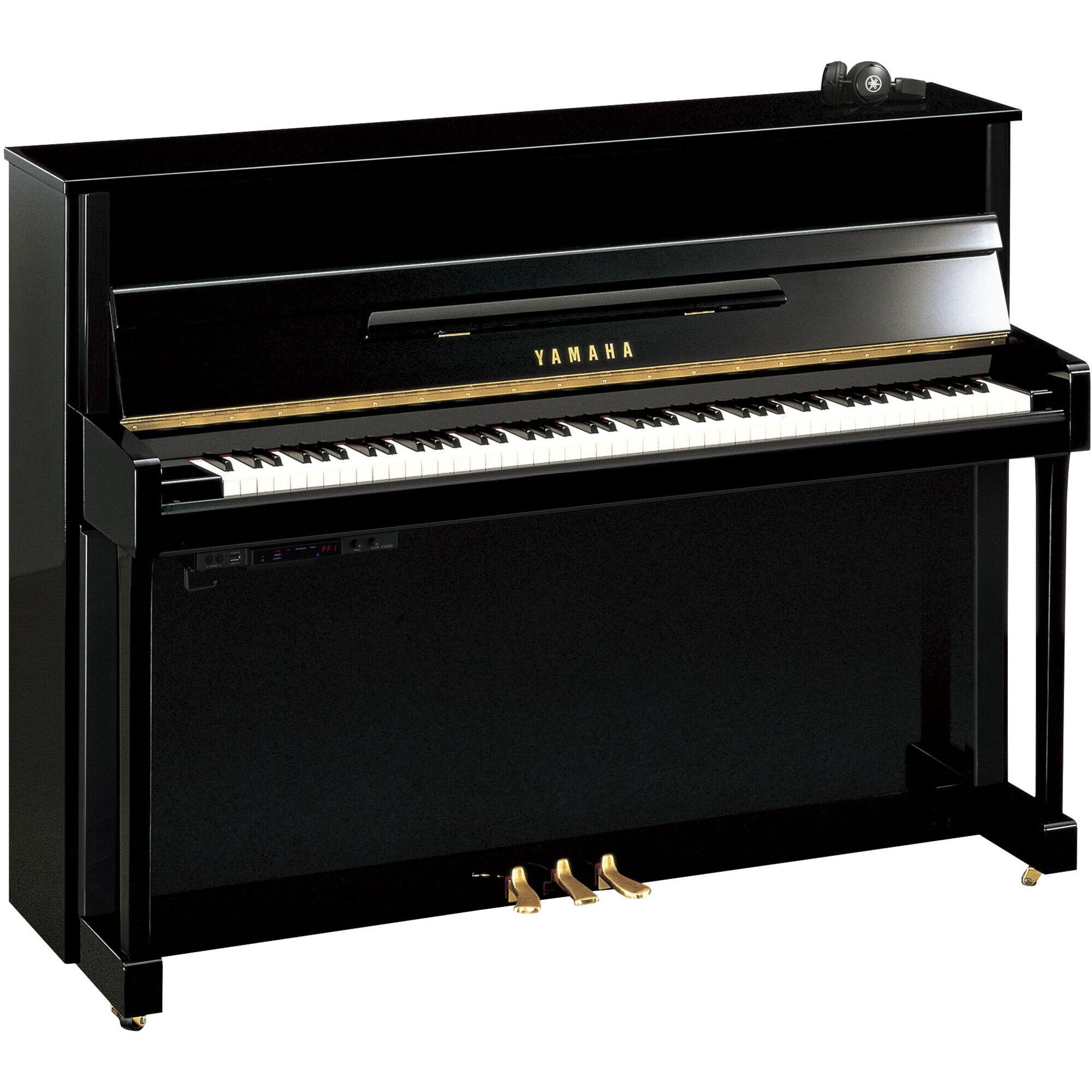 Yamaha Pianos Transacoustic B2 TC3 PE TransAcoustic Noir poli-brillant 113 cm : photo 1