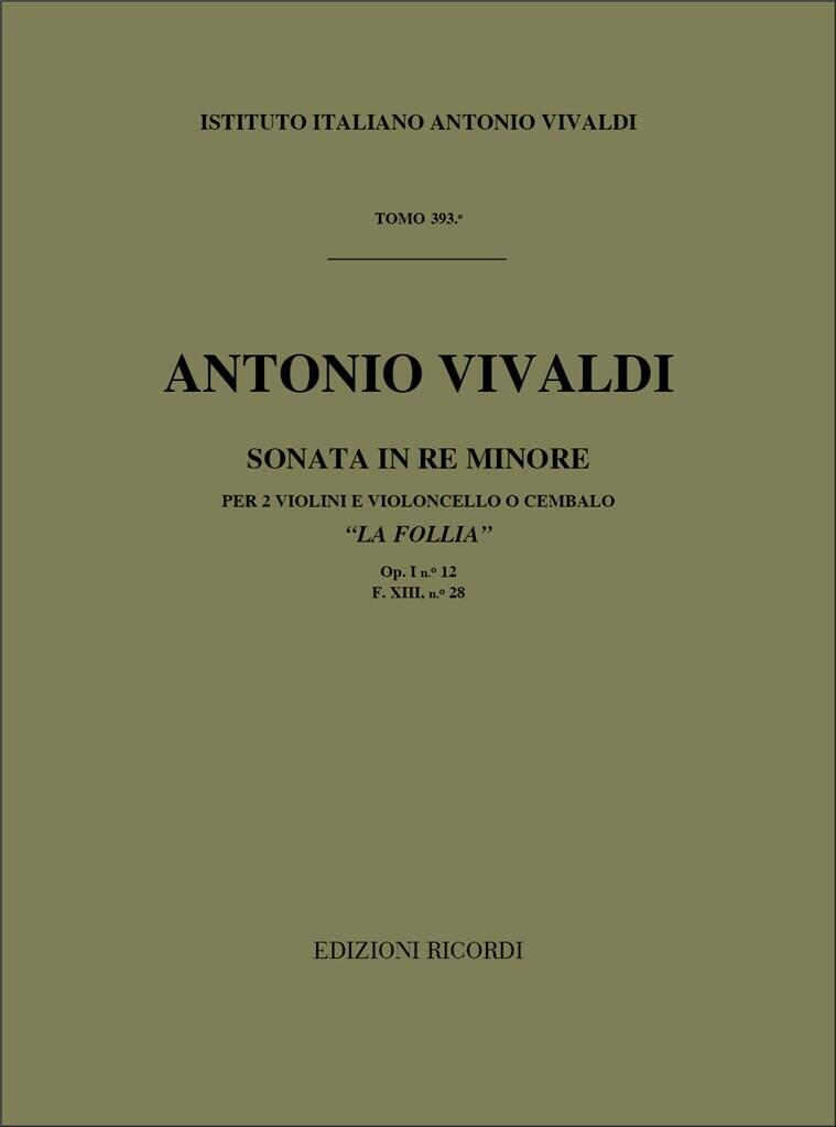 Sonata per 2 violini e BC Re Min Rv 63 