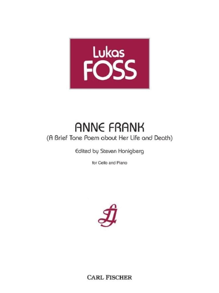Anne Frank, A Brief Tone Poem about Her Life and Death : photo 1