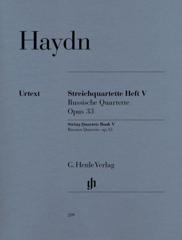 Streichquartette Heft V op. 33 String Quartets Book : photo 1