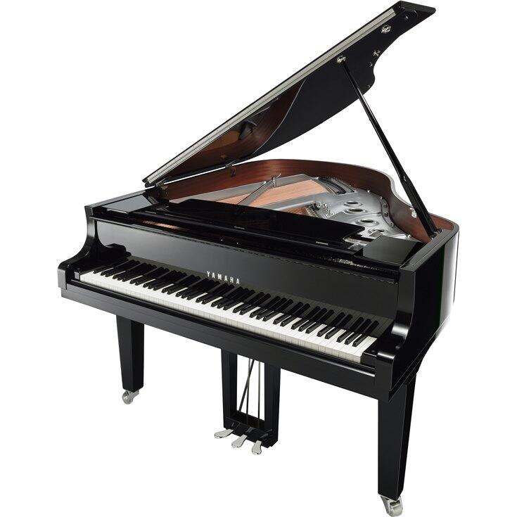 Yamaha Pianos Disklavier DC2X ENSPIRE ST PEC, Noir poli-brillant / Accastillage Chrome, 173cm : photo 1