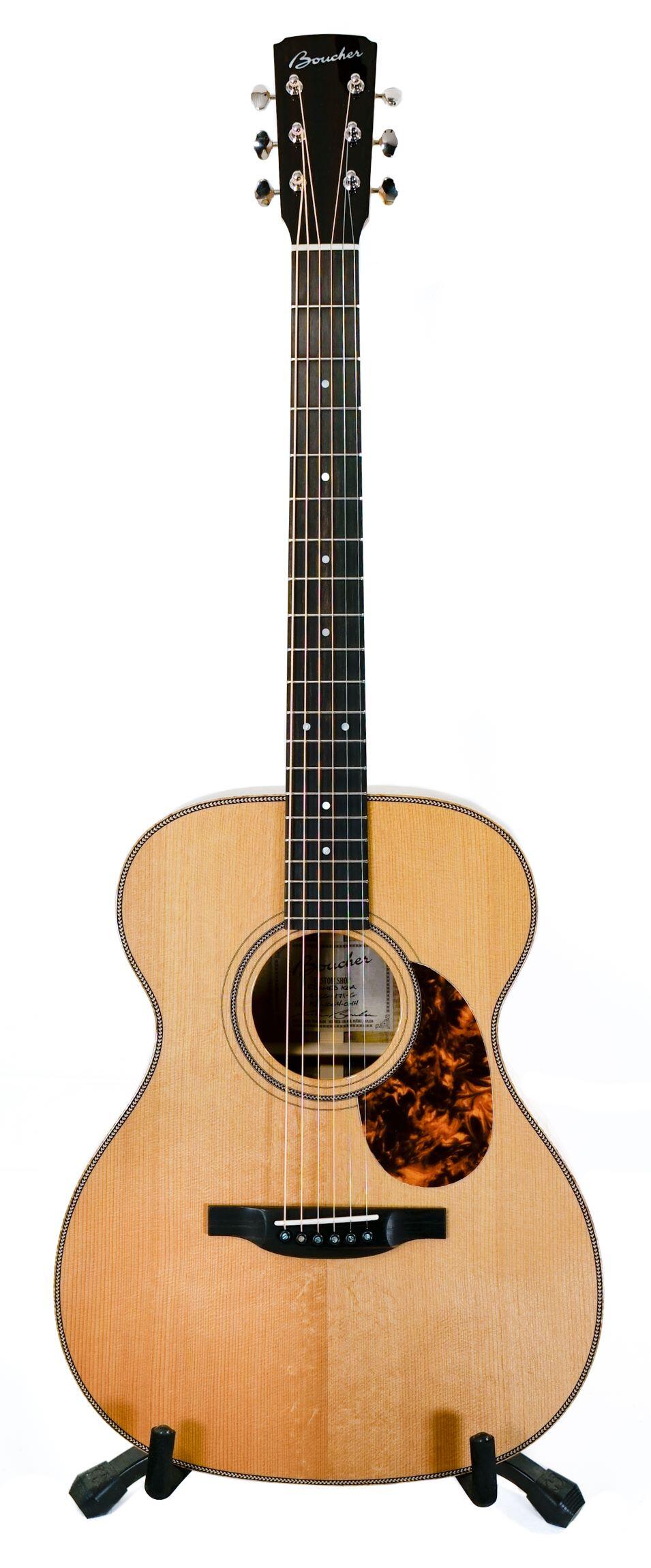 Boucher Guitares Custom Shop SG171 Gold Touch - Flamed Koa : photo 1