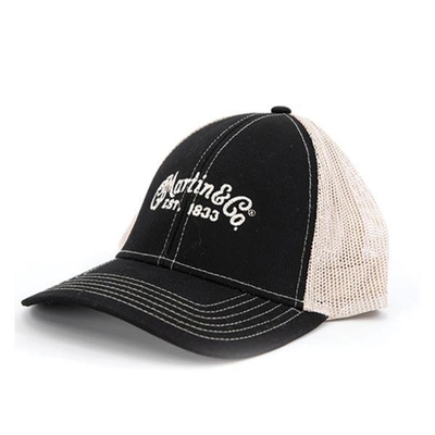 CF Martin Cap Black Tan Mesh CFM Logo