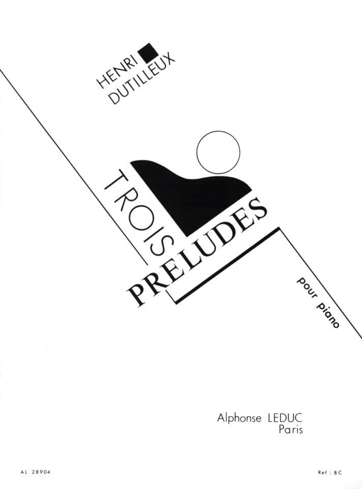 Alphonse Trois Préludes (1982) pour piano : photo 1