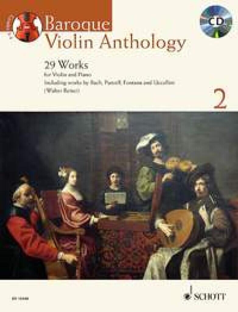 Baroque Violin Anthology Vol. 2 29 Works Robin Bigwood Walter Reiter Violine Buch + CD English-German-French : photo 1