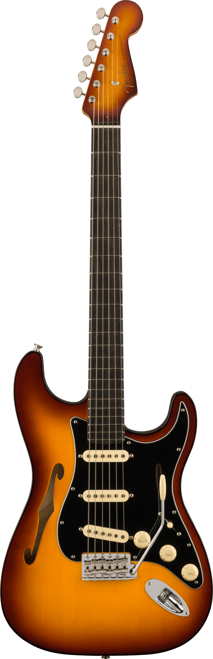 Fender Limited Edition Suona Stratocaster Thinline, Ebony Fingerboard, Violin Burst : photo 1