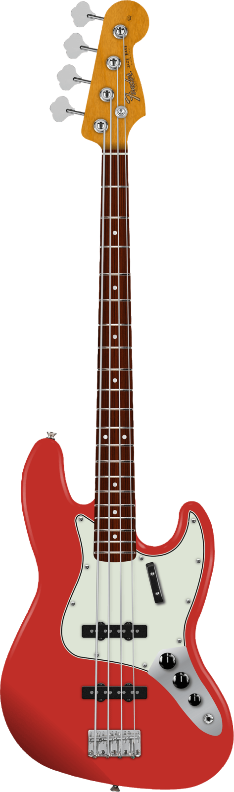 Fender Vintera II 60s Jazz Bass, Rosewood Fingerboard, Fiesta Red : photo 1