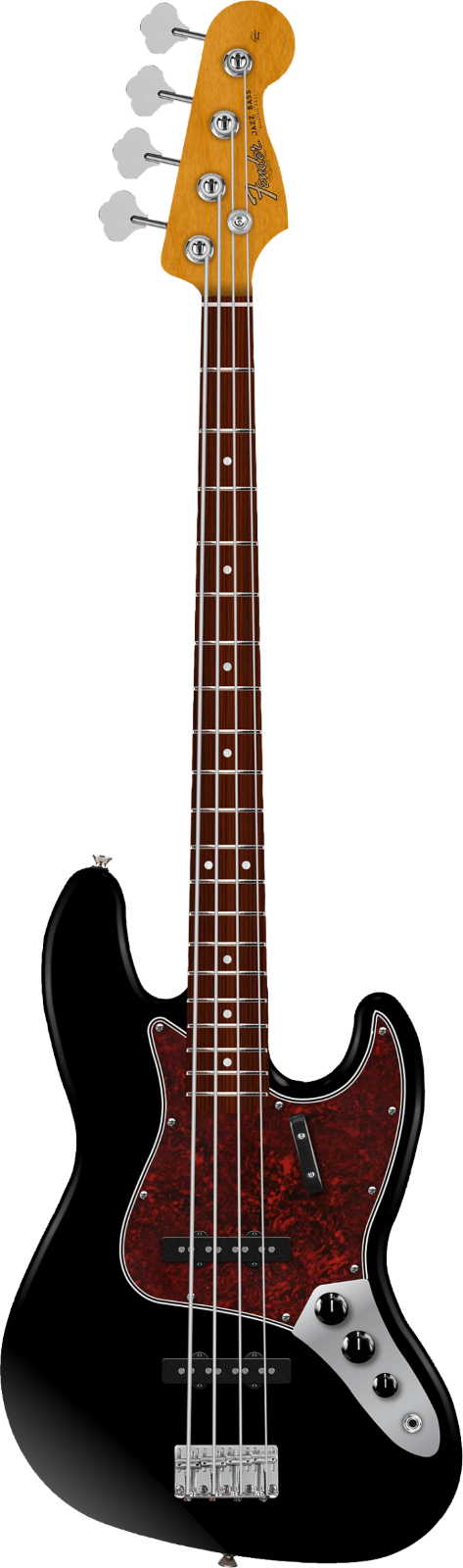 Fender Vintera II 60s Jazz Bass, Palisandergriffbrett, schwarz : photo 1