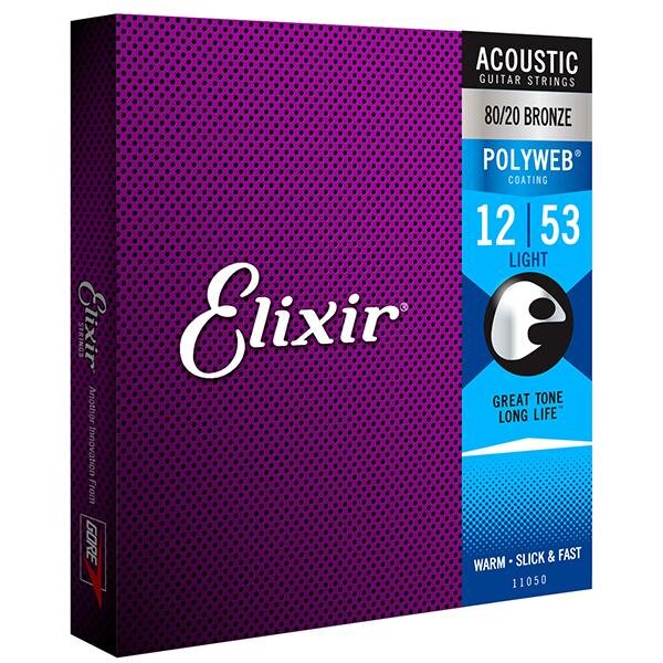 Elixir Acoustic POLYWEB 80/20 Bronze Coating .012-.053 Light : photo 1