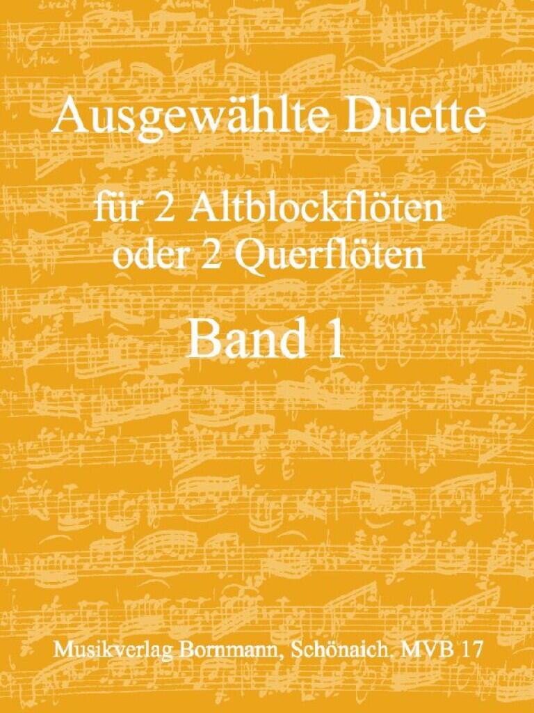 Ausgewählte Duette Band 1 für 2 Altblockflöten oder 2 Querflöten : photo 1