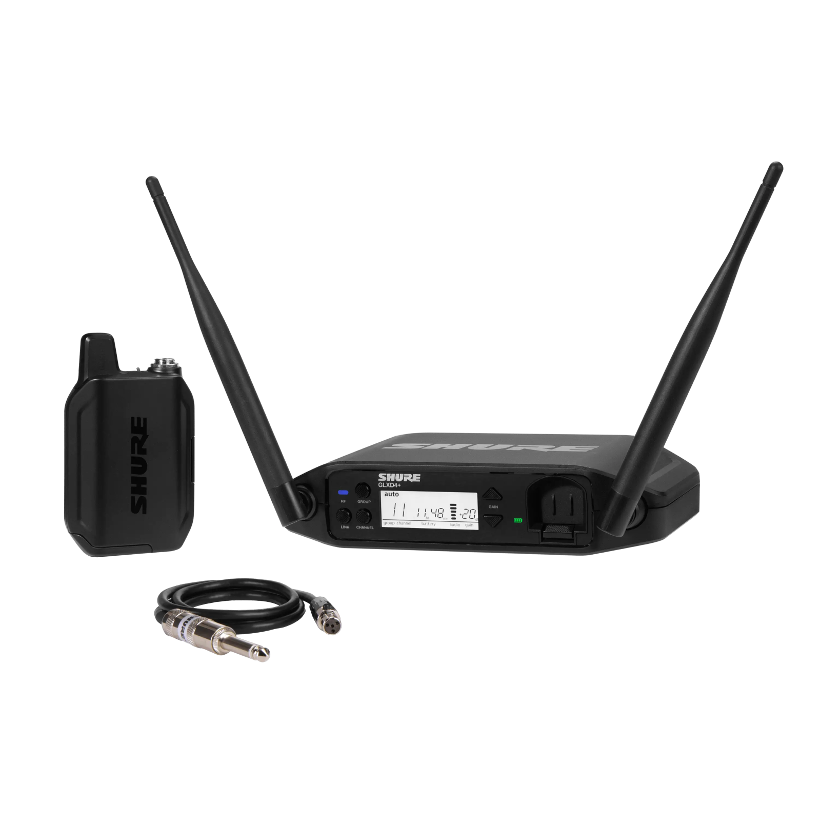 Shure GLXD14+ Système bodypack sans-fil numérique avec câble WA302 : photo 1