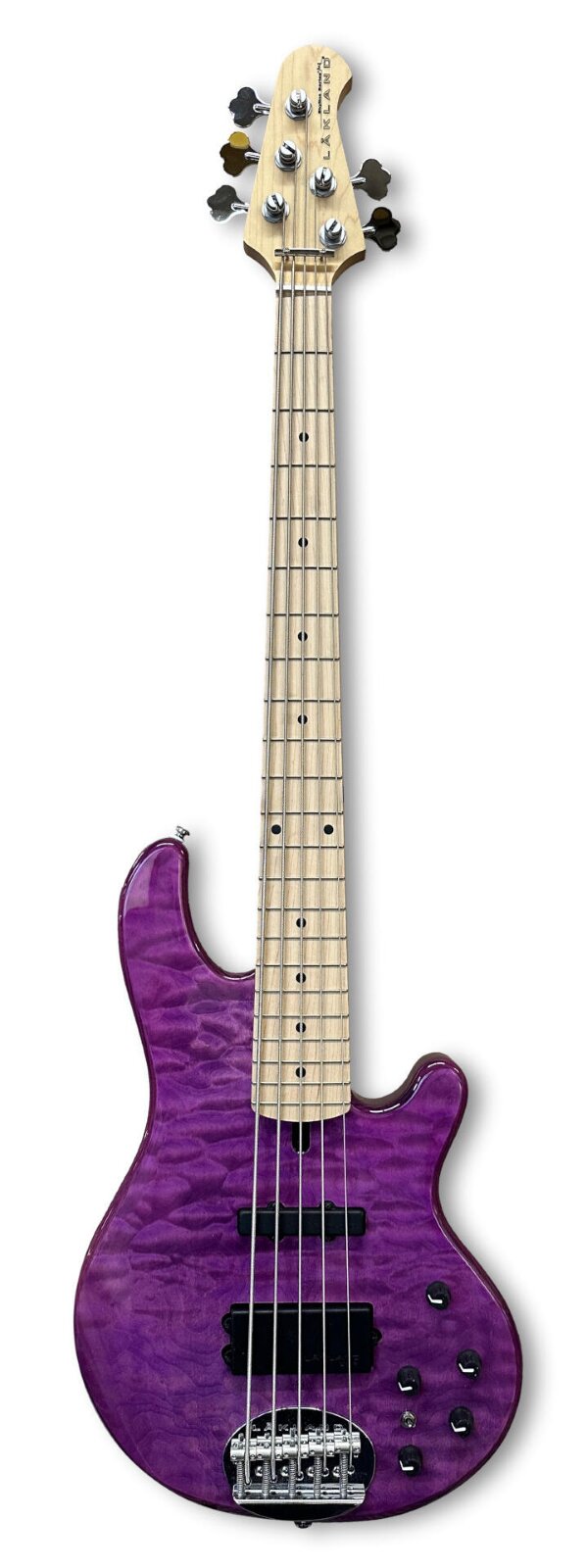 LAKLAND Skyline 55-02 Deluxe Bass, 5-String - Translucent Purple Gloss : photo 1