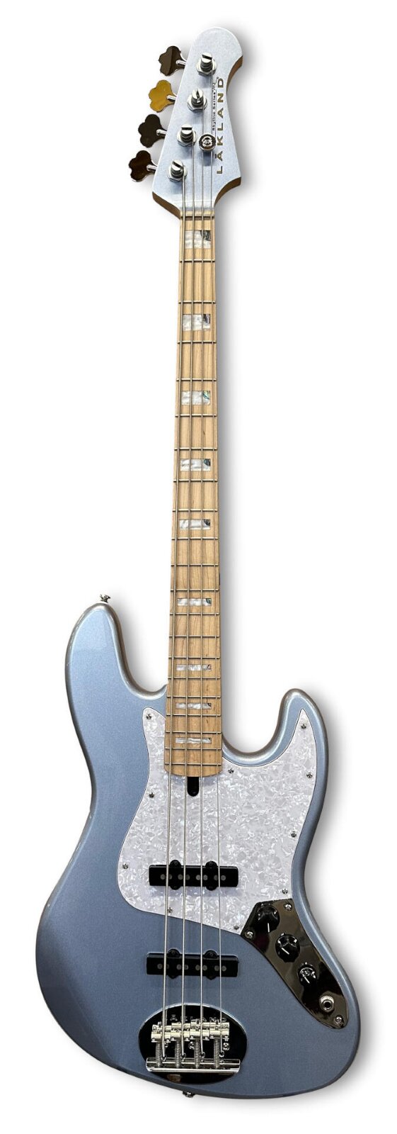 LAKLAND Skyline 44-60 Custom Bass, 4-String - Ice Blue Metallic Gloss : photo 1