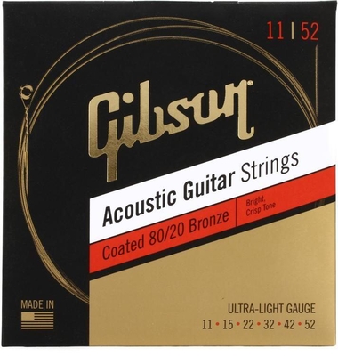 Gibson 80/20 Bronze Acoustic Strings 11-052