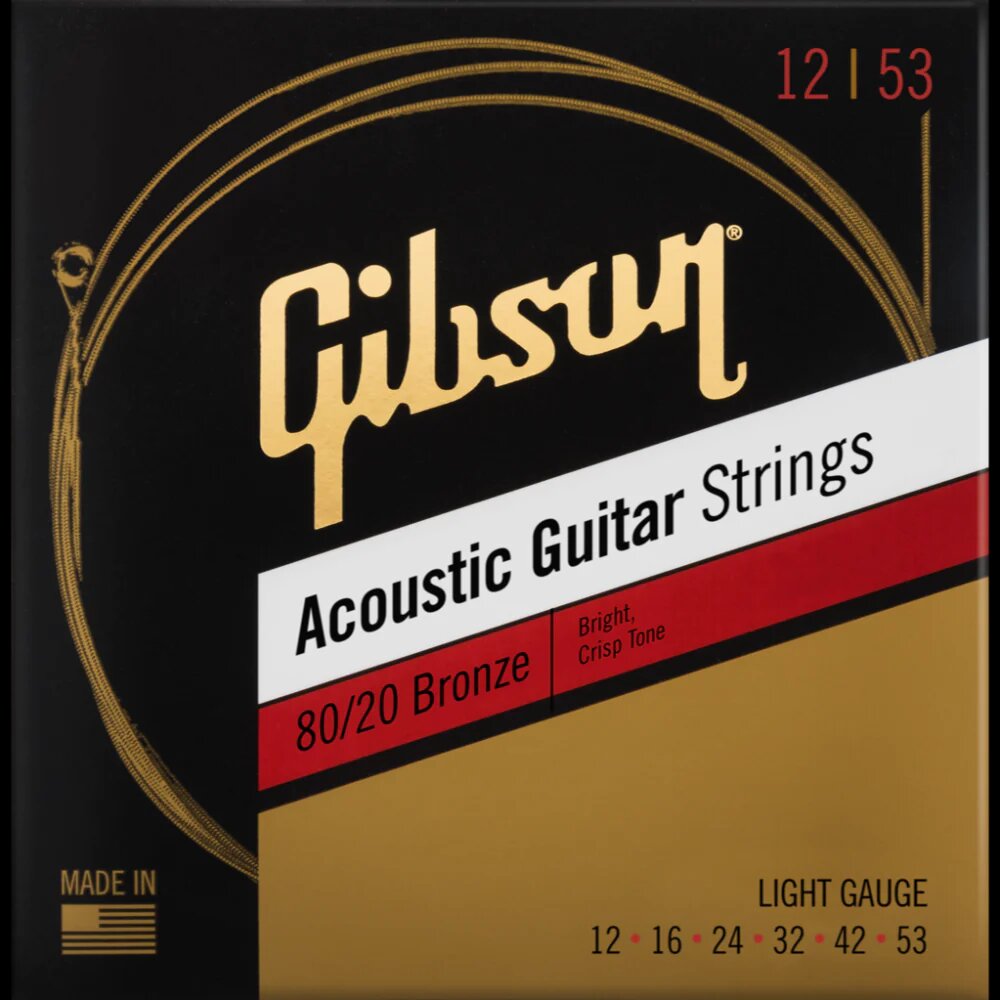Gibson 80/20 Bronze Akustiksaiten 12-053 : photo 1