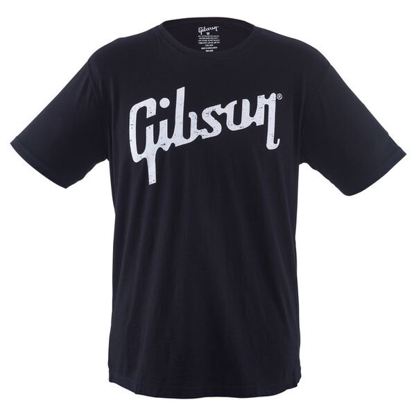 Gibson T-Shirt Distressed Black M : photo 1