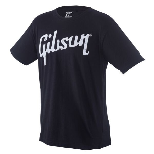Gibson Distressed Black T-Shirt - XL : photo 1