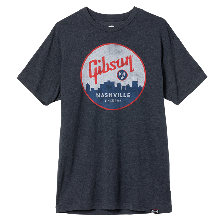 Gibson T-Shirt Nashville Navy Size M : photo 1