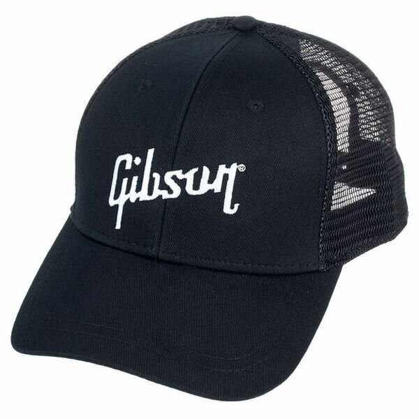 Gibson Cap Slash Skully Trucker Hat- Black : photo 1