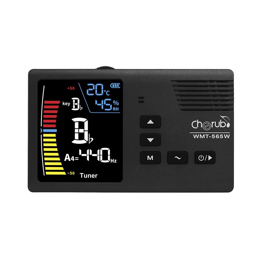 Cherub Chargeable Metro-Tuner Wind Instrument Hygrometer/Thermometer Ultra Large LCD CHERUB : photo 1