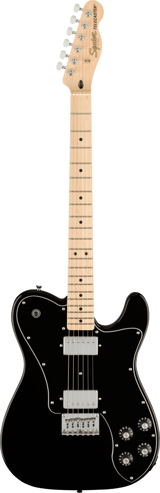 Squier Affinity Series Telecaster Deluxe, Maple Fingerboard, Black Pickguard, Black : photo 1