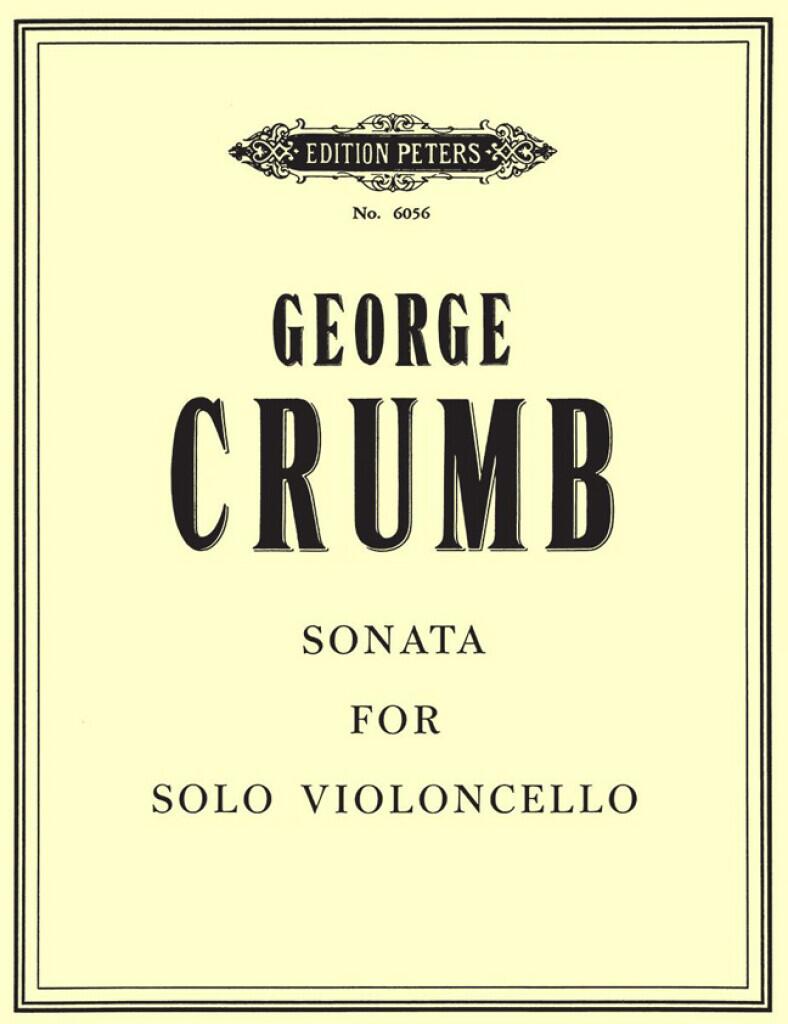 Sonata for solo Cello. George Crumb : photo 1