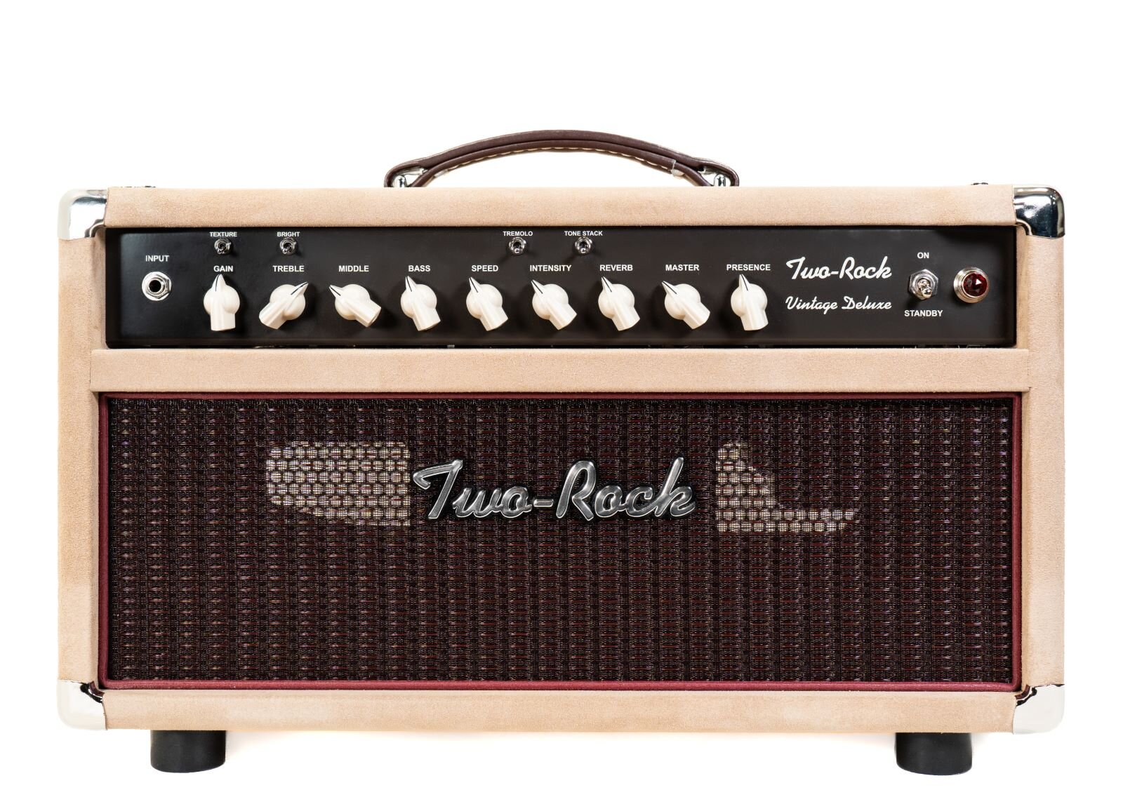 Two-Rock Vintage deluxe, 40 Watt head, brown chassis, dogwood suede, oxblood cloth : photo 1