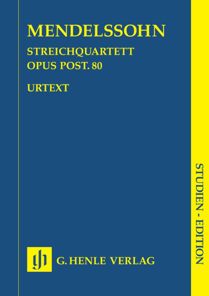 Streichquartett F Minor opus post. 80 op 80 Conducteur : photo 1