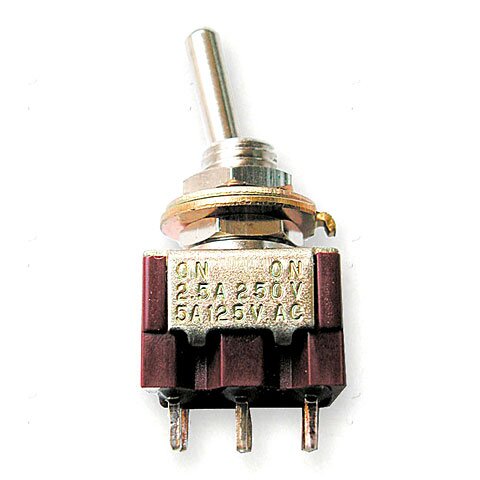 BMB Mini Switch with round lever, on/on, nickel : photo 1