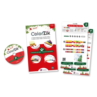COLORZIK Spécial Noël (boomwackers, cloches, carillons, métallonotes)