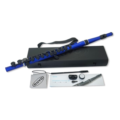 Nuvo Instrumental Nuvo Student Flute2.0 Blue and black