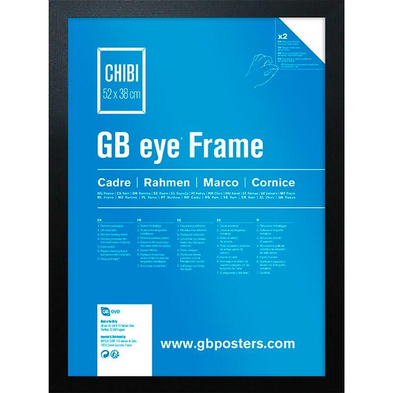 GB Eye Music GBEYE - Cadre MDF Noir - Chibi 52 x 38 cm : photo 1